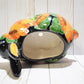 Rabbit Planter, Classic Sunflowers Pottery Design, Ceramic Rabbit Flowerpot