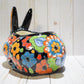 Rabbit Planter, Talavera Flowers Pottery Design, Ceramic Rabbit Flowerpot