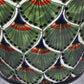 Ceramic flowerpot, Classic Peacock Green Design