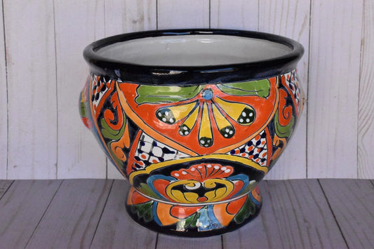 Short Pot Syle Cup in Classic Talavera