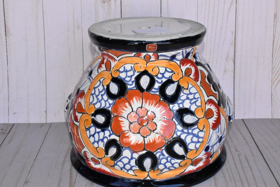 Short Talavera Cups Handmade in Mexico White Puebla