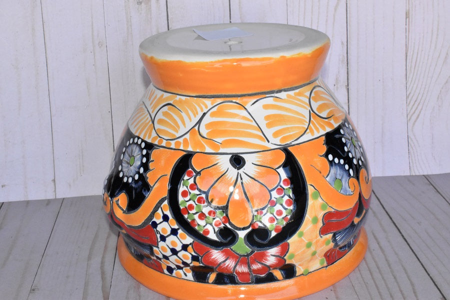 Short Talavera Cups Handmade in Mexico Sevilla Gold Yellow