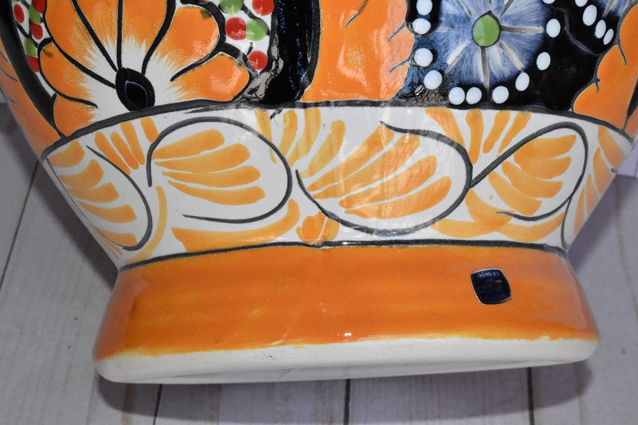 Short Talavera Cups Handmade in Mexico Sevilla Gold Yellow