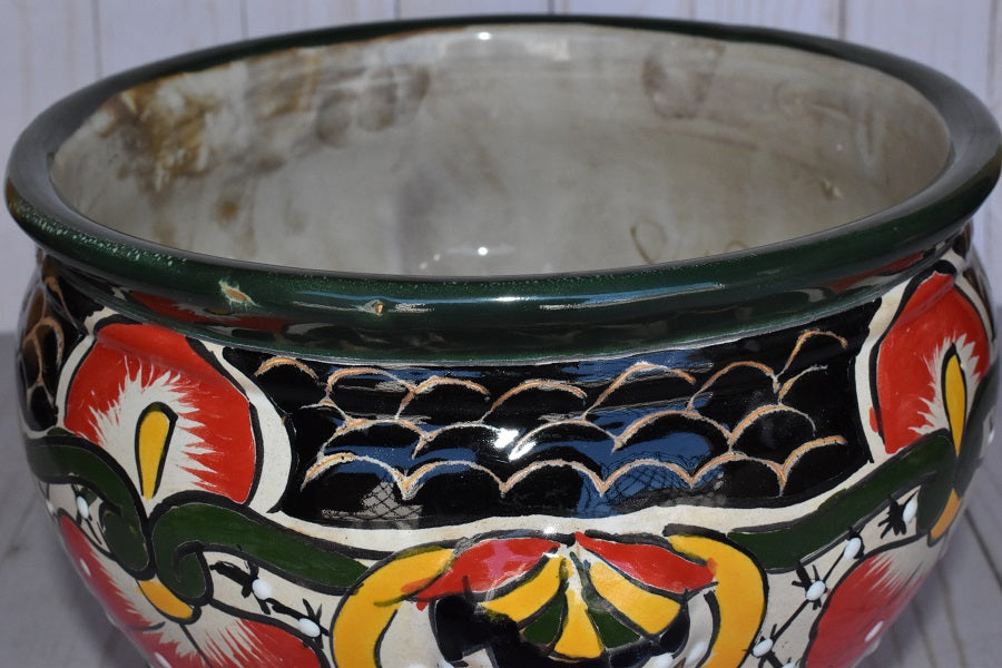 Short Pot Syle Cup in Redesigned Talavera Mayan