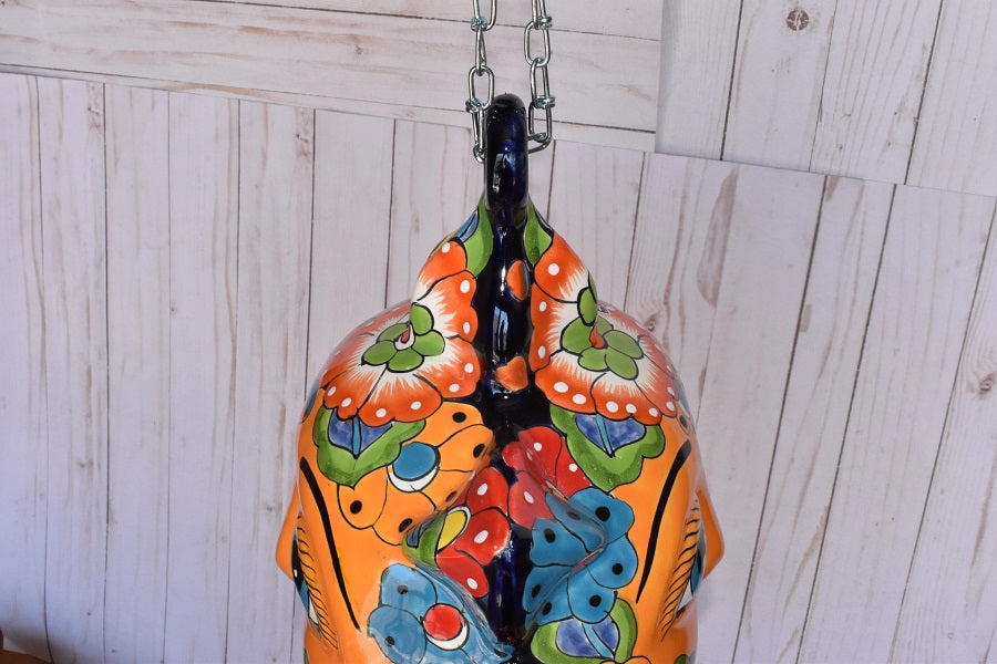 Large Talavera Flowers Celestial Sun Sphere-shaped Double face