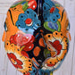 Large Talavera Flowers Celestial Sun Sphere-shaped Double face