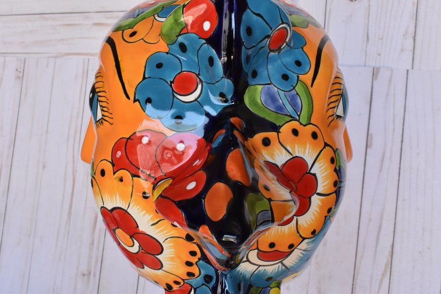 Large Talavera Flowers Celestial Sun Sphere-shaped Double face