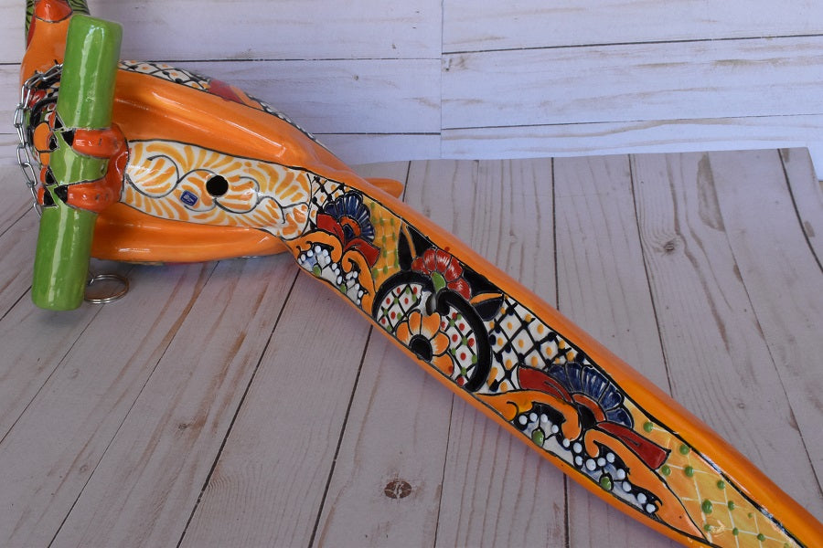 Large Beautiful Hanging Parrot Talavera Marigold