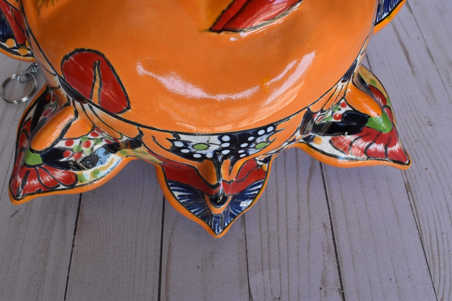 Large Marigold Talavera Celestial Sun Sphere-shaped Double face