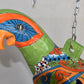 Large Beautiful Hanging Parrot Green Talavera