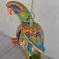 Large Beautiful Hanging Parrot Green Talavera