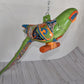 Large Beautiful Hanging Parrot Green Talavera