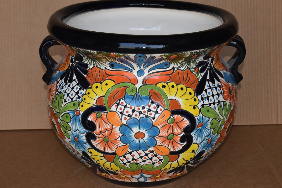 Collection Variety of Talavera Michoacanas Flower Planters