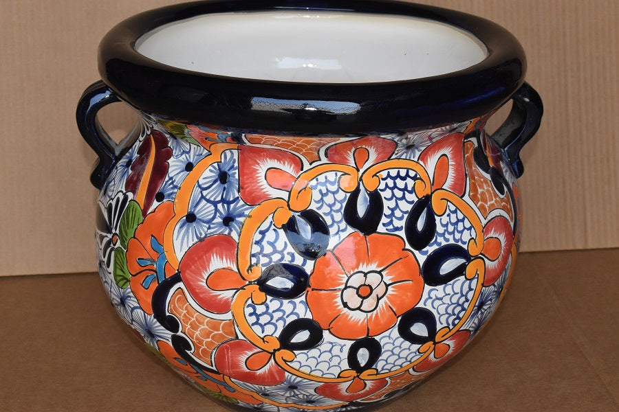 Collection Variety of Talavera Michoacanas Flower Planters