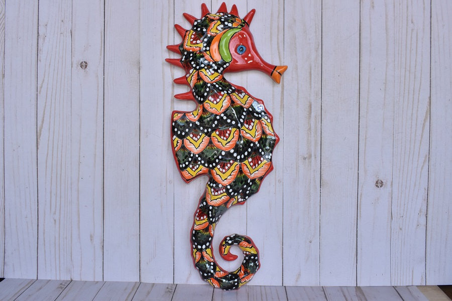 Large Talavera Seahorse