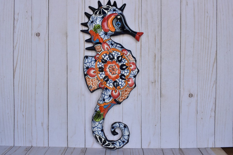 Large Talavera Seahorse