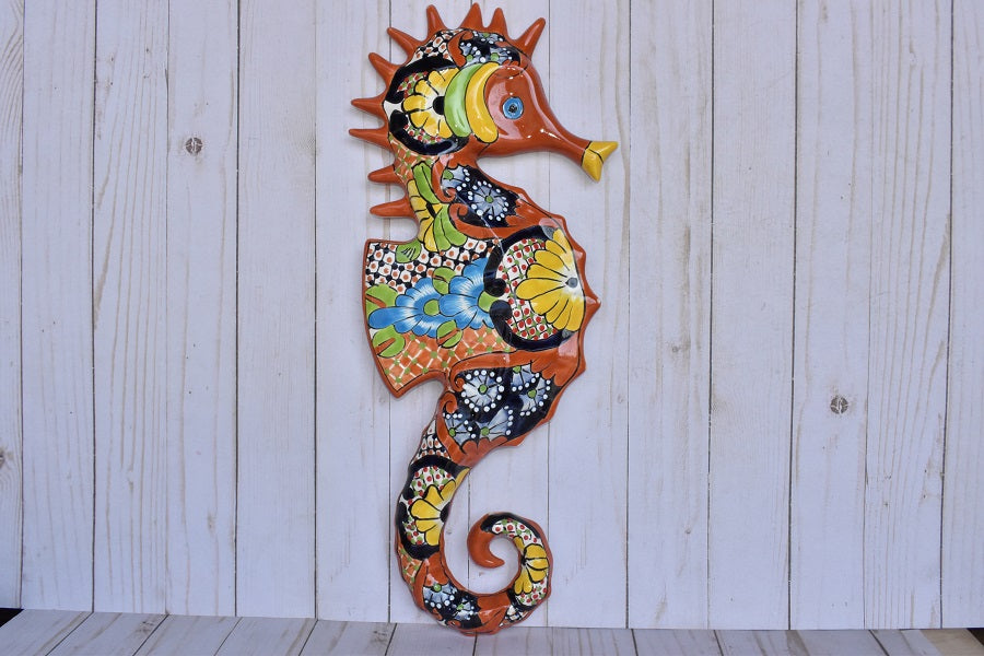 Large Talavera Seahorse