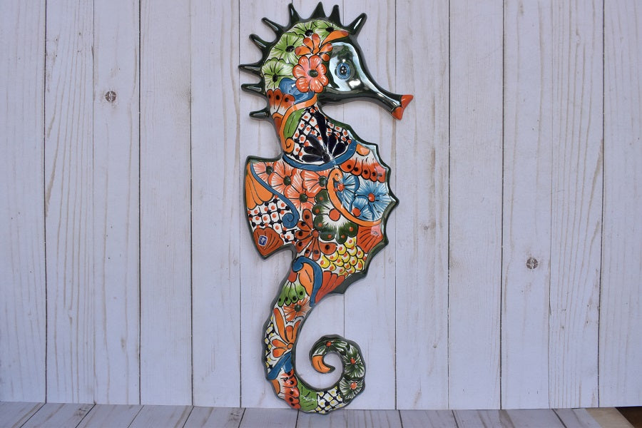 Large Talavera Seahorse