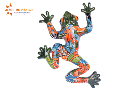WALL FROG HAND-PAINTED PUEBLA STYLE