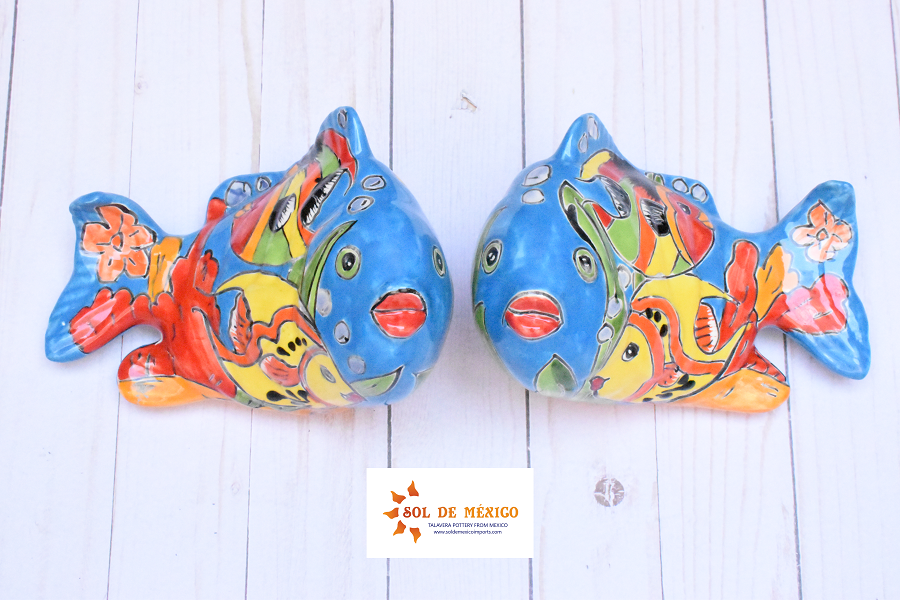 KOI-FISH Handmade Ceramic Fish Caribbean Design