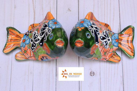 KOI-FISH Handmade Classic Talavera Puebla Ceramic Design