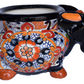 Planter Donkey in Puebla White style