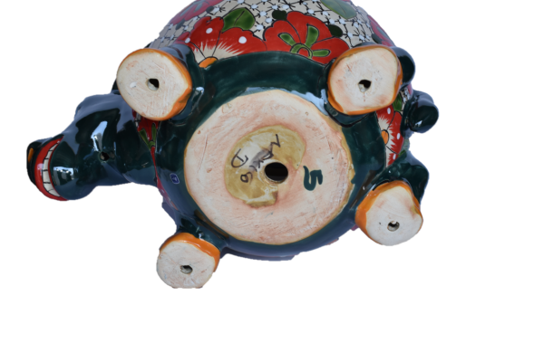Planter Donkey in Historic Talavera Mayan style