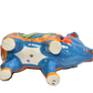 PIG PLANTER HANDCRAFTED IN FISH CARIBBEAN DESIGN