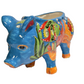 PIG PLANTER HANDCRAFTED IN FISH CARIBBEAN DESIGN