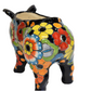 PIG PLANTER HANDCRAFTED IN FLOWERS DESIGN