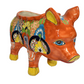 PIG PLANTER HANDCRAFTED IN TALAVERA SEVILLA BROWN DESIGN
