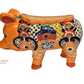 PIG PLANTER HANDCRAFTED IN TALAVERA SEVILLA YELLOW DESIGN