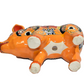 PIG PLANTER HANDCRAFTED IN TALAVERA SEVILLA YELLOW DESIGN
