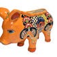 PIG PLANTER HANDCRAFTED IN TALAVERA SEVILLA YELLOW DESIGN