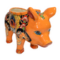 PIG PLANTER HANDCRAFTED IN TALAVERA SEVILLA YELLOW DESIGN