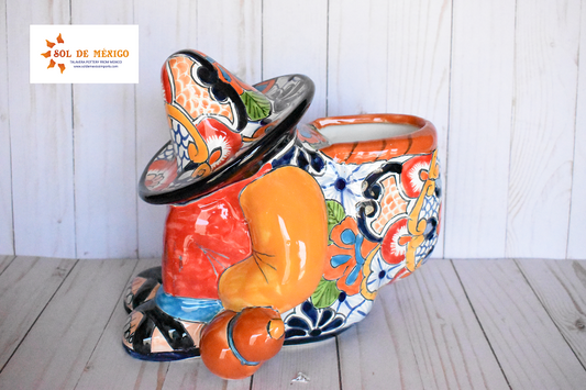 Man sleeping in Puebla White Talavera