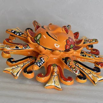 Talavera Sevilla Yellow Ceramic Wall Mermaid Sun