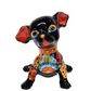 Sitting Flowers Design Chihuahua Puppy Handmade Mexican Pottery