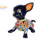Sitting Talavera Chihuahua Puppy Handmade Mexican Pottery