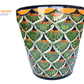 Ceramic flowerpot, Classic Peacock Green Design