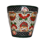 Ceramic flowerpot, Talavera Mayan-Style