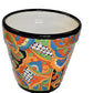Ceramic flowerpot, colorful Talavera Classic Design